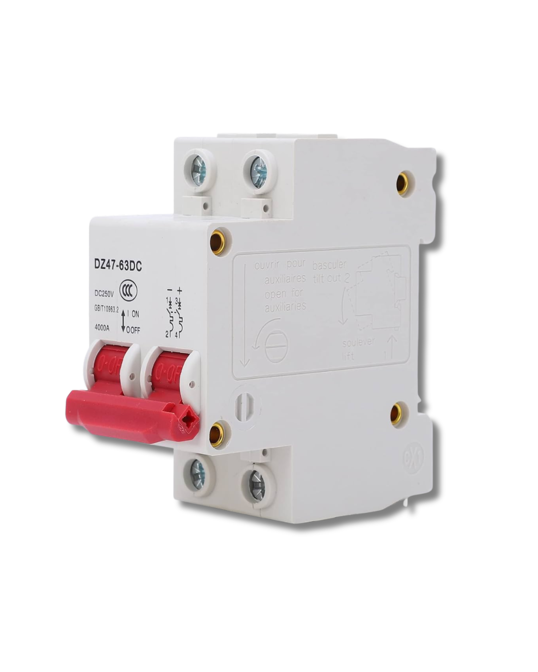 BREAKER DC 16A-20A-25A-32A 2P DC1000V RC47-63DC