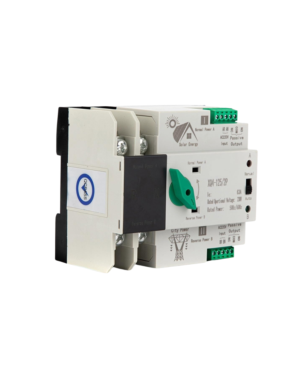 TRANSFERENCIA AUTOMÁTICA ATS 2P 63A 220VAC Leader